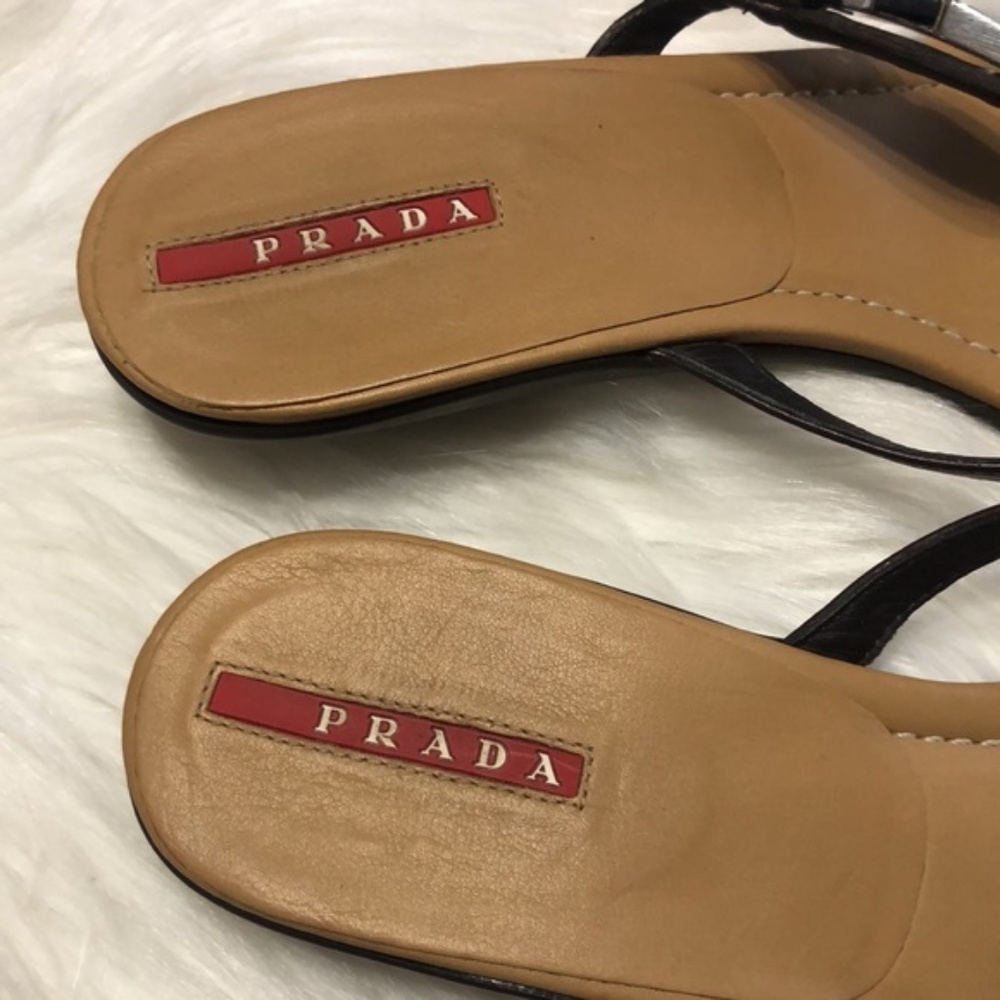 PRADA Kitten Heels Strappy Sandals - Picture 6 of 6